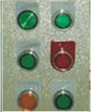 Six button control panel	